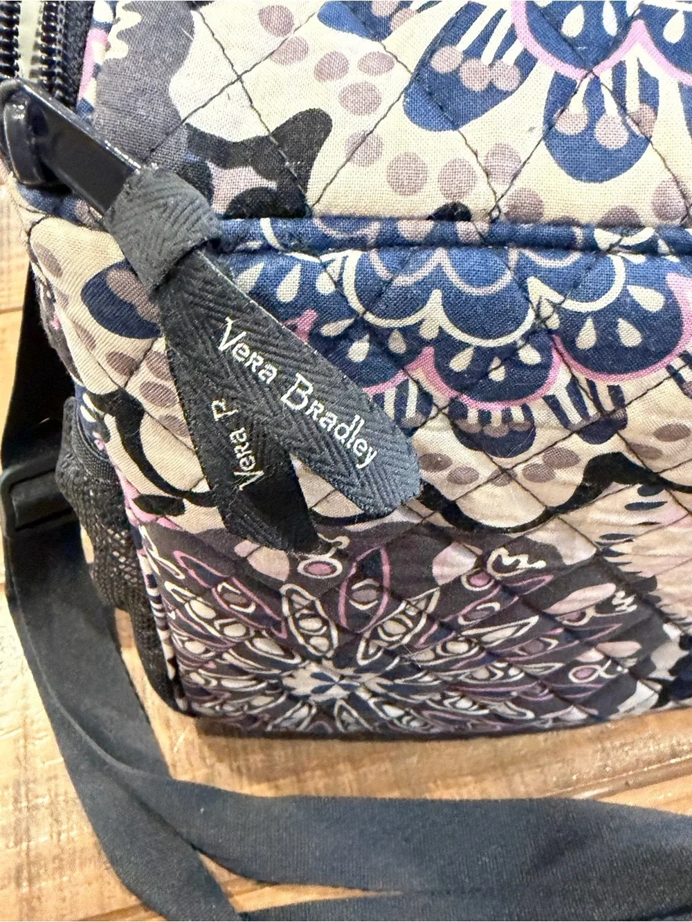 Vera Bradley Quilted Lunch Crossbody Bag in Mimosa Medallion, Insulated Cooler